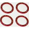 Aluminum Bead-Lock Ring (4)(Red) - Tamiya CR-01 photo