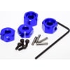 Blue Aluminum 12mm Wheel Hex TRA 2WD photo