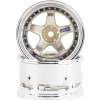 Drift Element 5 Spoke Drift Wheels (Triple White w/Silver Rivets photo