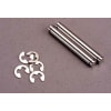 TRX-3 Suspension Pins 3x24.5mm Hard Chrome (2) - E-Clips (4) photo