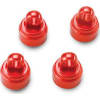 Shock caps, aluminum (red-anodized) (4) (fits all Ultra Shocks) photo