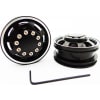 Black Aluminum 1/14 Tamiya Tractor Front Wheels photo