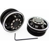 Black Aluminum 1/14 Tamiya Tractor Front Wheels photo