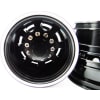 Black Aluminum 1/14 Tamiya Tractor Rear Wheels photo