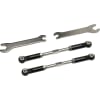 Aluminum mm Front Turnbuckles (Black) - Losi 2WD 22S photo