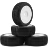 601 1/8 Buggy Pre-Glued Tire Set (White) (4) (Soft) photo