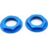 Aluminum Blue Flanged M17 23mm Hex Lock Nut (2) photo