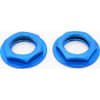 Aluminum Blue Flanged M17 23mm Hex Lock Nut (2) photo