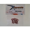 Red bent Body Clips 23.3mm long 1.2mm wire (10) photo