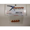 Orange Aluminum M4 Serrated Wheel Nuts photo