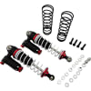 Black and Red 90mm Aluminum Adjustable Piggyback Shocks (2) photo