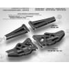 Xb8 Composite Front Lower Suspension Arm - Graphite photo