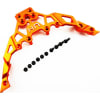 Aluminum Front Upper Chassis Bulkhead Clip (Orange) - Axial Yeti photo