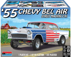 1/24 55 Chevy Bel Air Street Machine 2N1 Plastic Model Kit photo