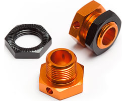 Hex Wheels Adapters 5mm Orange/Black Trophy Buggy photo