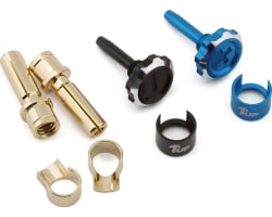 Lockdown Adjustable Bullet Plug Grips W/4mm Bullets (Blue/Black) photo