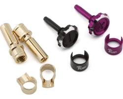 Lockdown Adjustable Bullet Plug Grips W/4mm Bullets (Purple/Blac photo