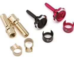 Lockdown Adjustable Bullet Plug Grips W/4mm Bullets (Pink/Black) photo