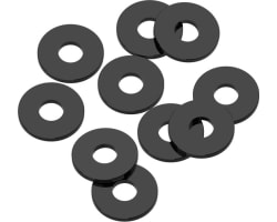 3x8x0.75mm Precision Aluminum Shims - Black - 10pcs photo