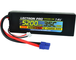 Lectron Pro 7.4v 5200mah 35c LiPo Battery with Ec3 Connector photo