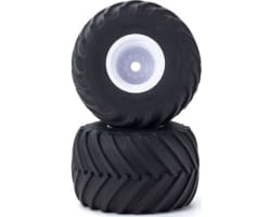 Monster Tire with Wheel(White/V-Shaped/2pcs) photo