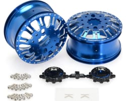 Kg1 Kd004 Duel Front Dually Wheel Blue Anodized 2 pieces photo