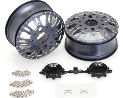 Kg1 Kd004 Duel Rear Dually Wheel Gunmetal Anodized 2 pieces photo