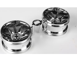 RC GF-01 10-Spoke Wheels - Chrome Plated photo