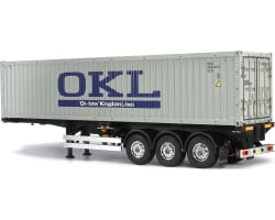 1/14 40-Foot Container 3-Axle Semi-Trailer for Tamiya RC Tractor photo