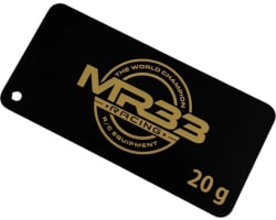 Mr33 Brass Shorty Battery Weight Plate 20g photo