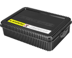 Shorty Battery Storage Box w/ Foam Liner Black photo