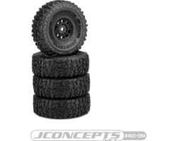 Tusk Gold Compound Pre-Mounted Black 3430B Hazard Wheel SCX24 photo