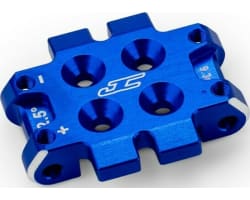 RC10B7 front bulkhead 2.5 degree 9.3g aluminum - blue photo