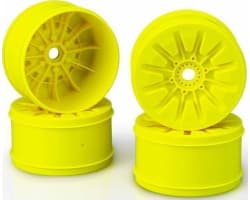 Pioneer - 1:8th truck wheel 4.0 - yellow 4pc photo