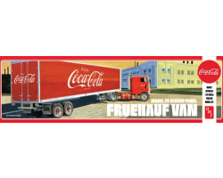 Amt1109 1/25 Fruehauf Beaded Van Semi Trailer Coca-Cola photo