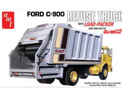 1/25 F0RD C-900 Gar Wood Load Packer Garbage Truck Plastic Model photo