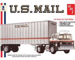 F0RD C900 US Mail Truck w/USPS Trailer 1:25 photo