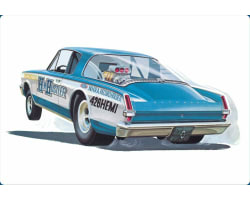 1/25 1966 Plymouth Barracuda Funny Car Hemi Hustler Plastic Mode photo