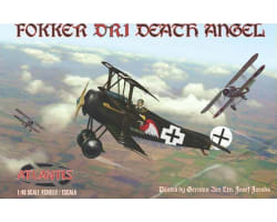 1/48 Fokker Dr1 Death Angel Plastic Model W/ Trading Card photo