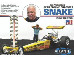 1/24 Don Prudhomme Snake Rear Engine Dragster Plastic Model Kit photo