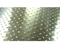 1:10 Scale 0.2mm Aluminum Silver Diamond Plate (2) photo