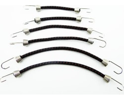 1:10 Scale elastic cord Set (6) Black W/ Red photo