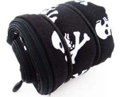 1:10 Scale Black and White Skull Sleeping Bag (Toy) photo