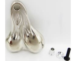 Metal Dangler Balls Truck Nuts (chrome) (toy) photo