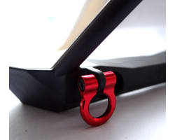 1:10 Scale Aluminum Red Tow Shackle D-Rings (4) photo