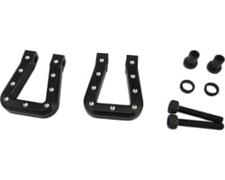 Black Aluminum Monster Flat Shackles TRX-4 SCX10 SCX10 II photo