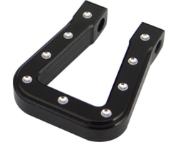 Black Aluminum Monster Flat Shackles TRX-4 SCX10 SCX10 II photo
