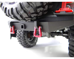 Red Aluminum Monster Flat Shackles TRX-4 SCX10 SCX10 II photo