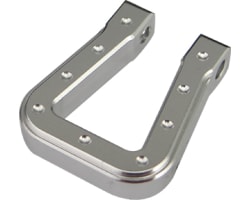 Silver Aluminum Monster Flat Shackles TRX-4 SCX10 SCX10 II photo
