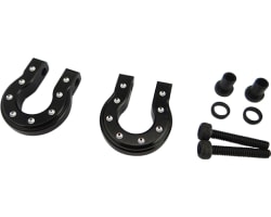 Black Aluminum Monster D-Ring Shackles TRX-4 SCX10 SCX10 II photo